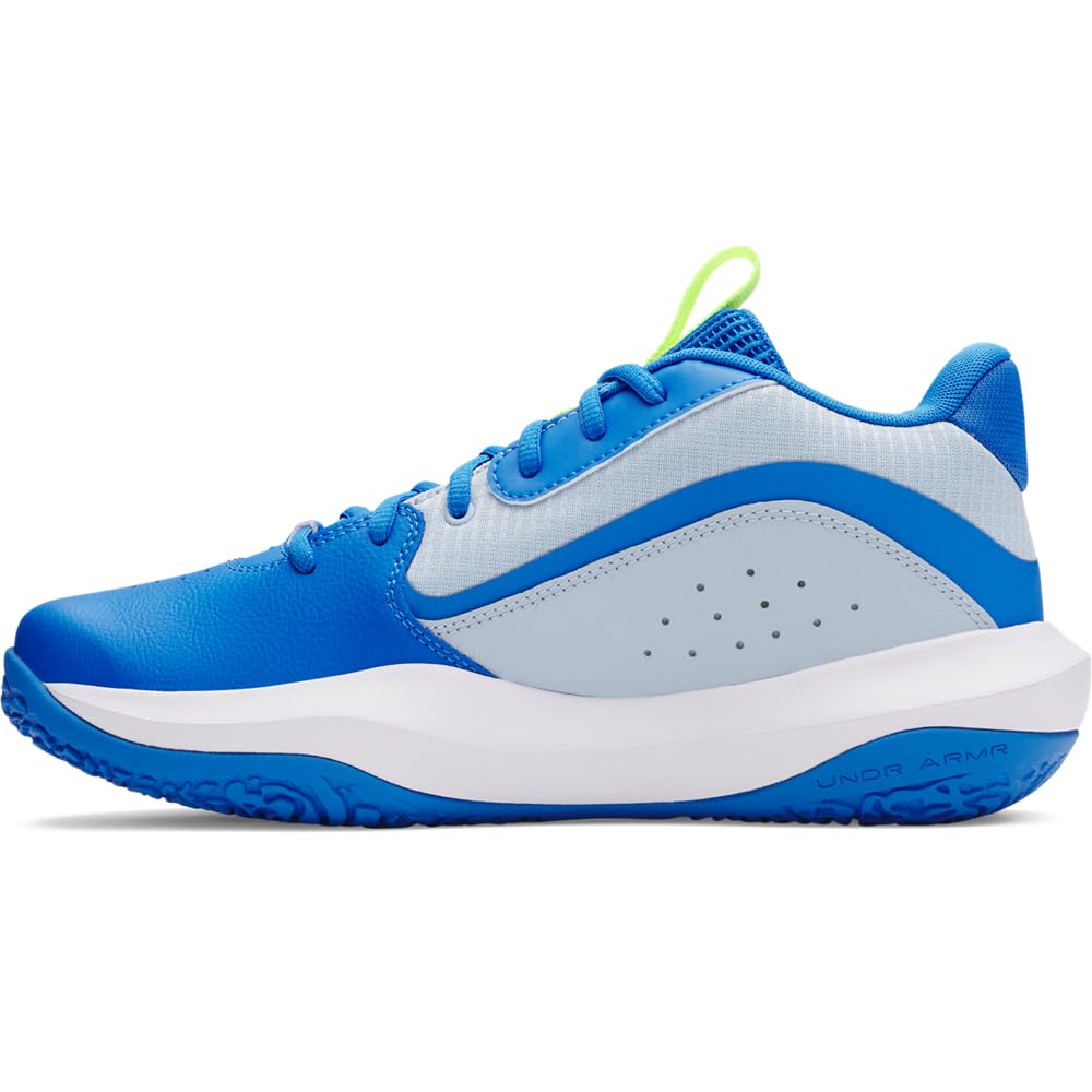 Under Armour Unisex Blue Lockdown 7 Basketball Shoes Calm / Atlantis / Metallic Calm 10.5
