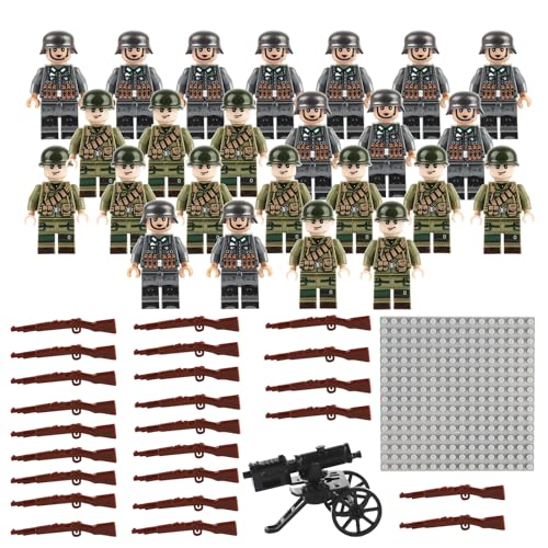 Huanmin Waffen Militär Set für Figuren,50 Teiliges Soldaten Spielset,Mini...