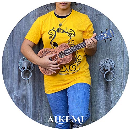 Alkemi-Concert-Ukulele-23-Etched-Mermaid-All-Mahogany-with-Gigbag