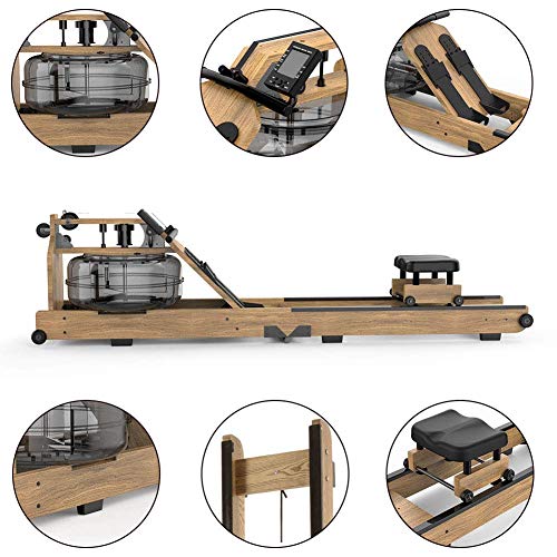 Image of Home Rowing Machines, Water Rowing Machine Home Foldable Commercial Water Resistance Rowing Machine Aerobic Exercise Fitness Equipment with LCD Display