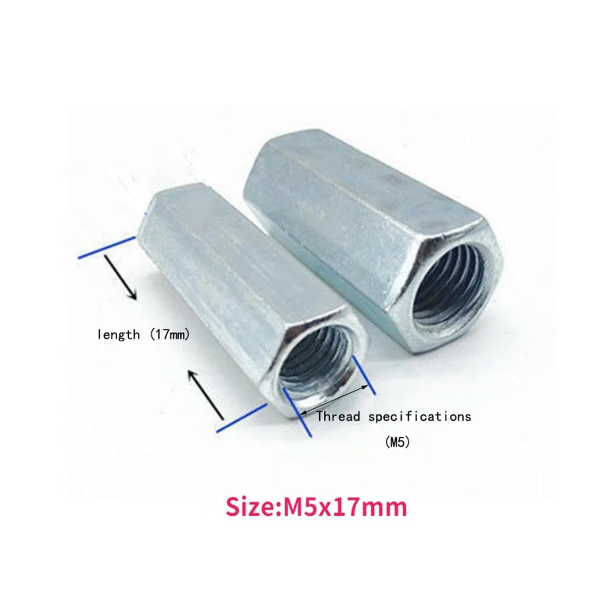 Barre Filettate Per Costruzioni Esagonale Con Dado BZP - Perno - Foto 8