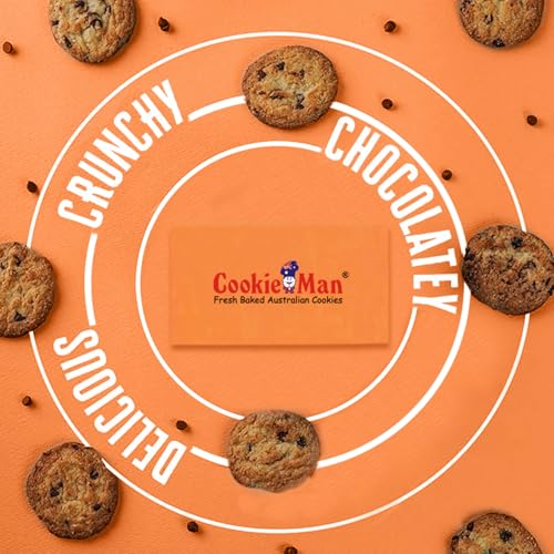 Image of CookieMan Choco Chip Cookies - 150g | Biscuits made with Premium Chocolate Chips for a Rich, Intense Flavor | Perfect Snack Jar for Home, Office or Travel