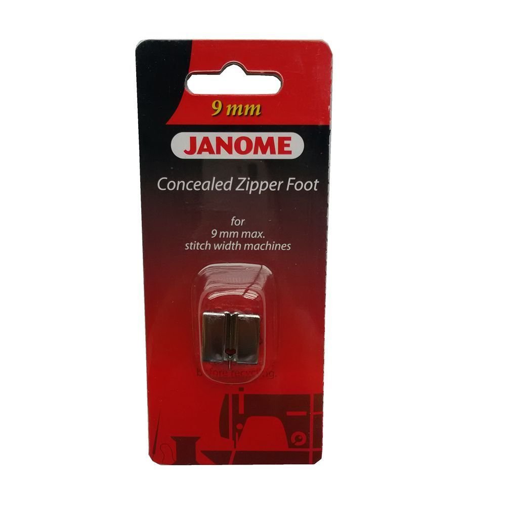 HONEYSEW Concealed Zipper Foot for Janome 9mm Machines 202144009