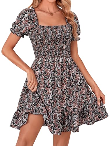 Image of Rooscier Women's Summer Boho Mini Dress
