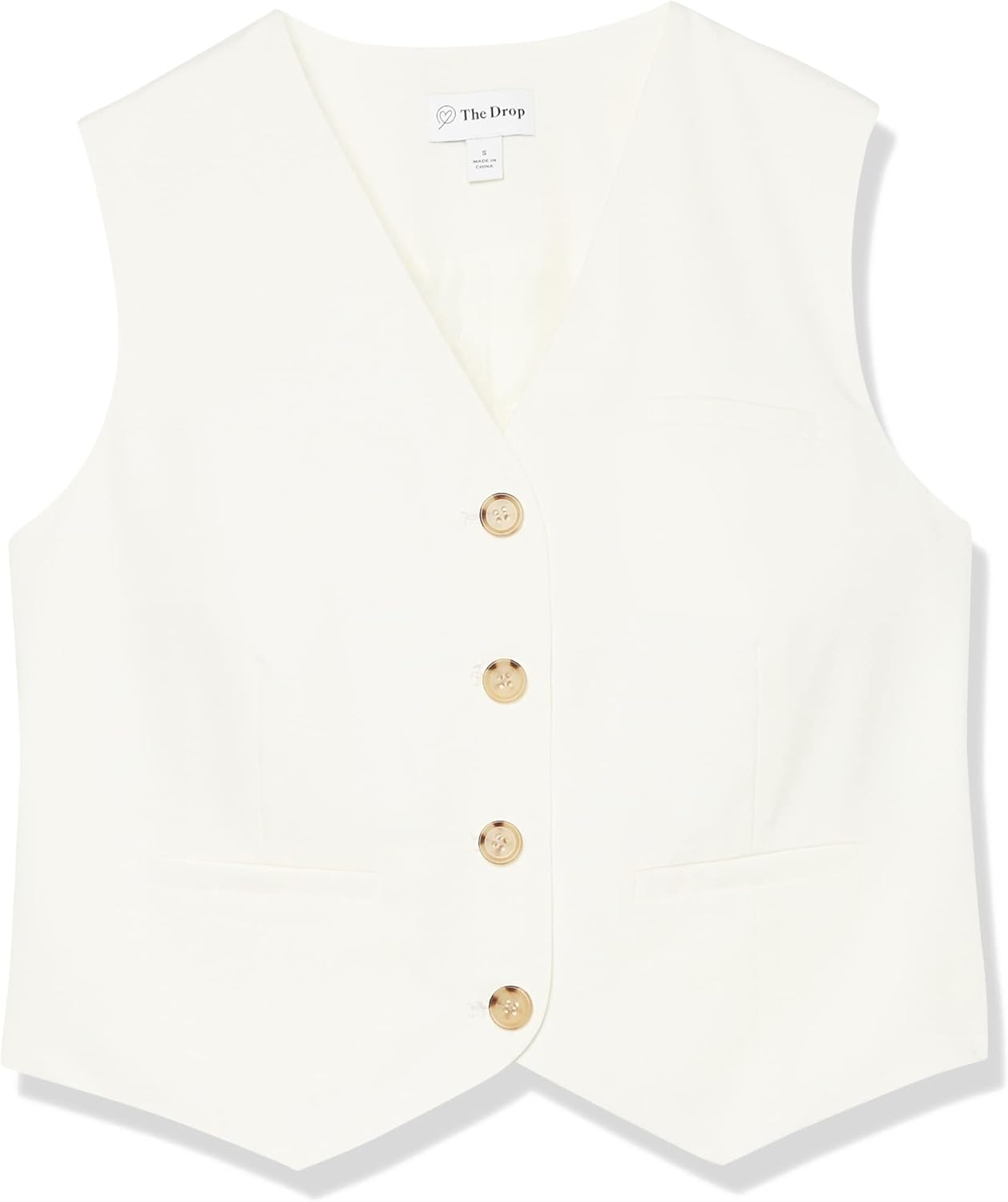 The Drop Women's Sadie Cropped Slim Vest