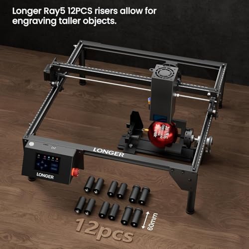 Image of Longer Ray5 20W Laser Engraver with Air Assist Kit 3-in-1 Rotary Roller Kit DIY CNC Laser Cutter Tool for Metal Glass Wood,Engraving Area 400 * 365mm