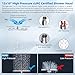 Hibbent All Metal cUPC Certified Rain Shower Head, 12'' High Pressure Rainfall Showerhead with 16