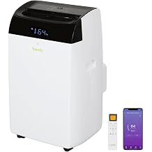 Hykolity WiFi Enabled Portable Air Conditioners 14,000 BTU, Cools Rooms Up To 700 Sq.Ft, 42dB Dual Motor 5 in 1 Quiet Smart AC Unit with Cool, Fan, Dehumidifier, 24H Timer &amp; Sleep Mode