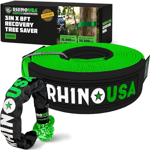 Manilles souples et sangle tree saver robustes pour kit de remorquage de camion en tout-terrain
