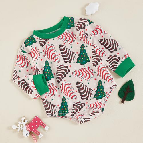 Baby Girl Boy Christmas Outfit My First Christmas Clothes Fall Winter Oversized Sweatshirt Bubble Romper Sweater Tops2