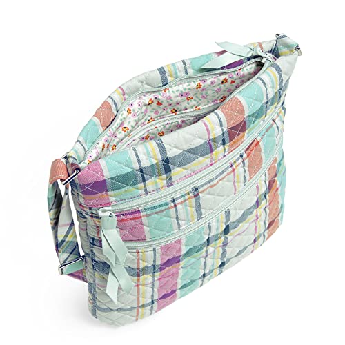 Image of Vera Bradley Women's Cotton Triple Zip Hipster Crossbody Purse