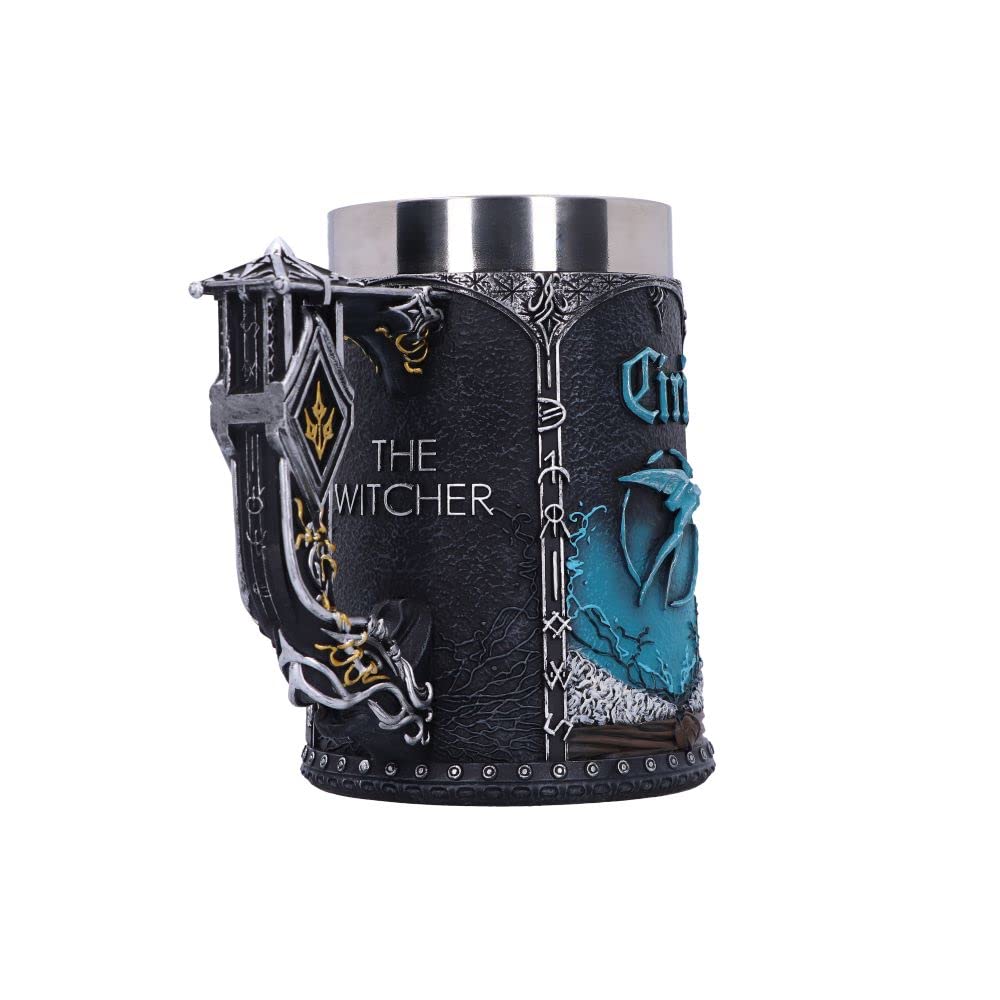Nemesis Now Chope sous licence officielle The Witcher Trinity - Noir - 15,5 cm