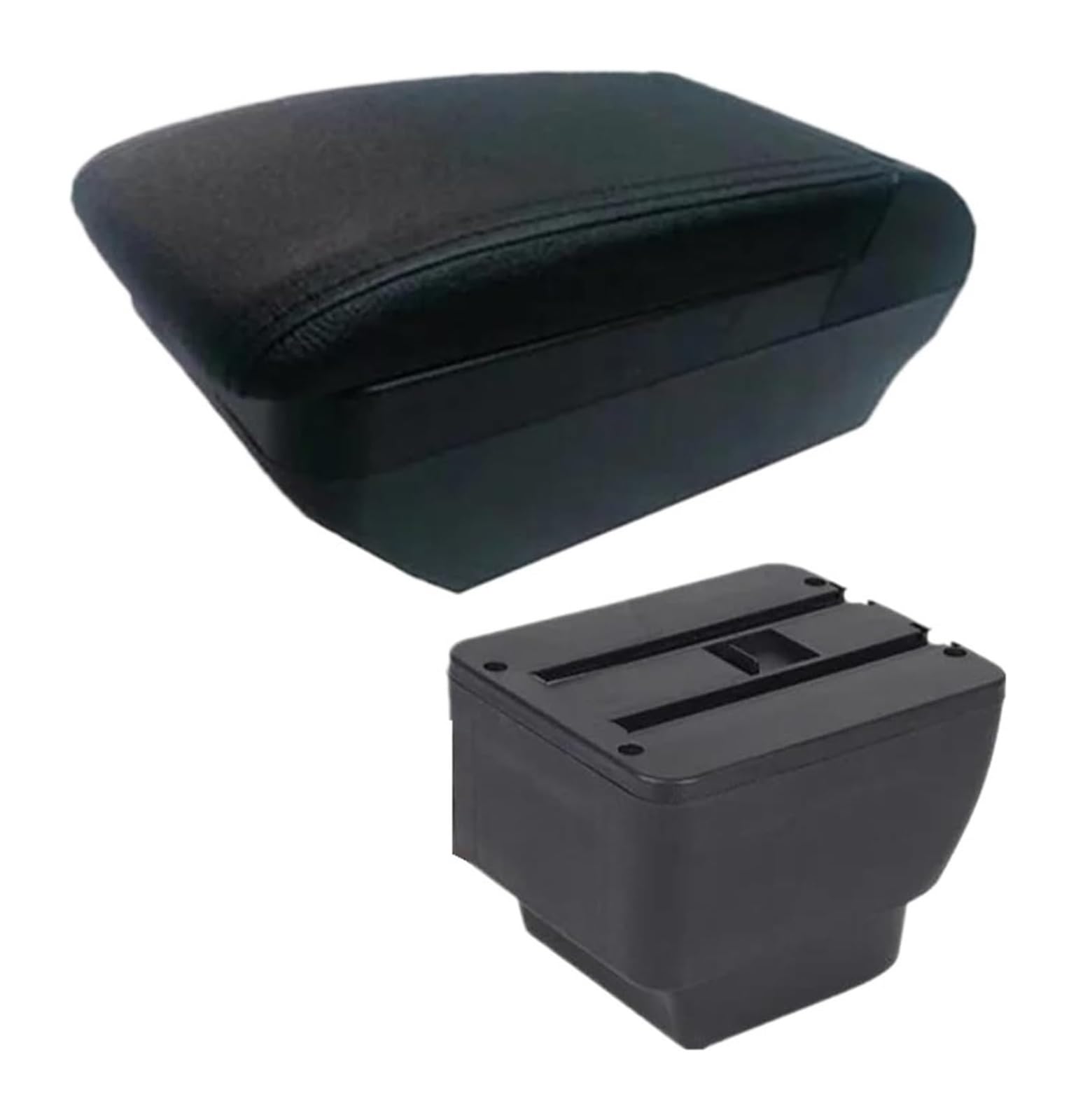 Hckclmbmzw F All Black No Usb For Mazda 2 For Demio Car Armrest Box Storage Interior Dedicated Retrofit Parts Accessories Car Armrest Center Console(F All Black No Usb)