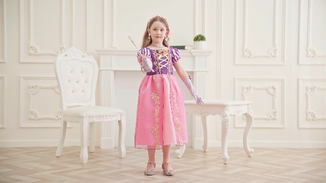 Vestido de Princesa para Niñas 3-10 años miniatura 7