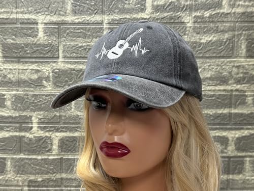 Image of Embroidered Adjustable Baseball Hat for Men Women, Washed Cotton | Premium Embroidery Design, Adjustable Metal Buckle Closure, Simple Lifestyle Wear