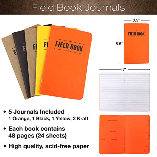 Couverture de carnet en cuir cousu main : coffret cadeau idéal avec stylo