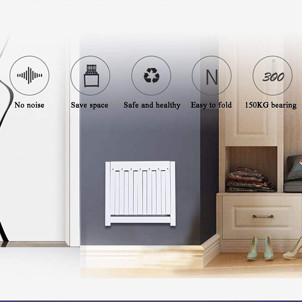Folding Chair Wall-Mounted Invisible Shoe-Changing Stool B Wood Space Saving Maximum Load-Bearing 150KG Suitable for Various Occasions