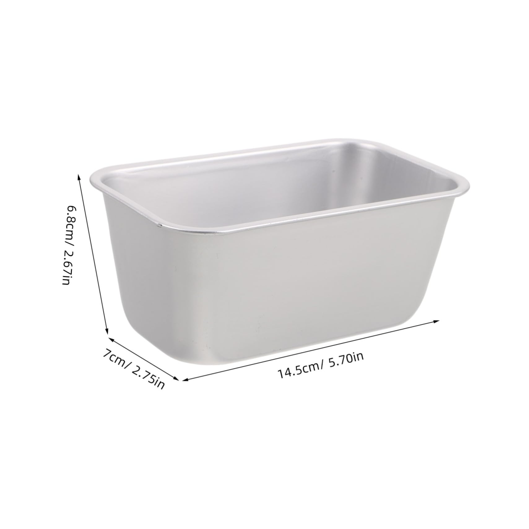 OUNONA 2-pc Snowflake Cake Mould Rectangular Chiffon Pan Toast Shape Baking Tray