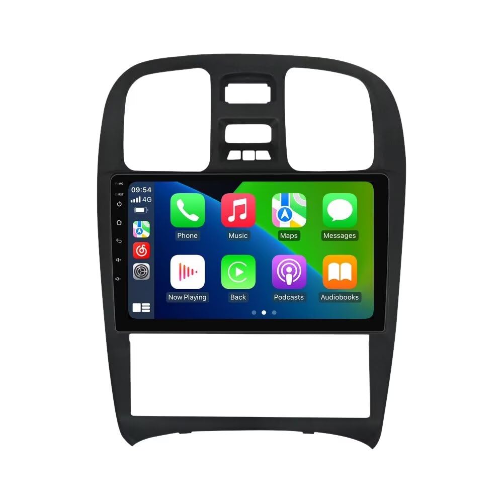 Car Radio Stereo for Hyundai Sonata Fe 2004-2012 Dash Kit Car GPS Navigation, 1+32GB 9" IPS Touch Screen Head Unit with Car-Play & Android Auto/SWC/