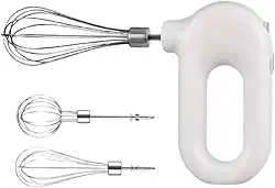 Batedeira Mixer Com Fuê Multifuncional Portátil Elétrico 4 Velocidades, 2 Batedores, Silencioso, Bi-Volt, Potente 20W, Ideal para Bolos, Sobremesa, Ovos, Cremes, Bebidas e Preparo Diário