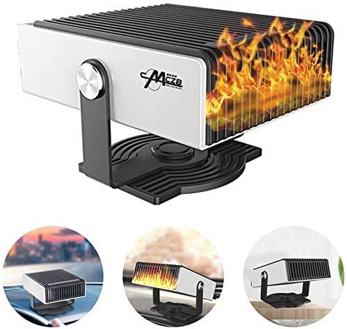12V 150W Portable Car Heater with 3 - Outlet Plug in Cig Lighter: Fast - Heating Auto Ceramic Heater Fan for Defrosting and Defogging