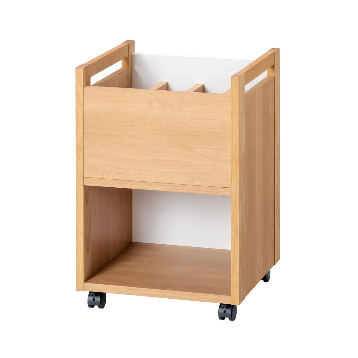 Amazon.co.jp: 家具の里 デスクワゴン ナチュラル色 国産家具認定商品