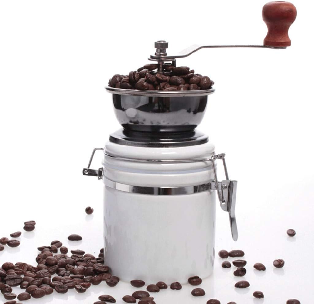 Wooden Manual Coffee Grinder Vintage Bean Spice Machine with Ceramic Grinding Core