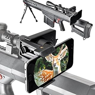 Landove Rifle Scope Smartphone Mounting System Smart Shoot Scope Mount Adapter for Gun Scope Airgun Scope Display Record The Hunt Via The Phone