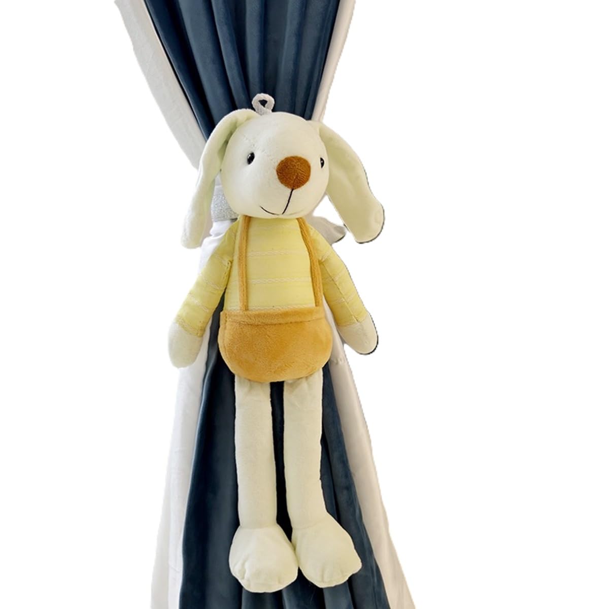 Embrasses pour Rideaux, Sangles de Maintien en Peluche Douce avec Boucle élastique, for Chambre à Coucher, Salon, décoration d'intérieur(Yellow,2)