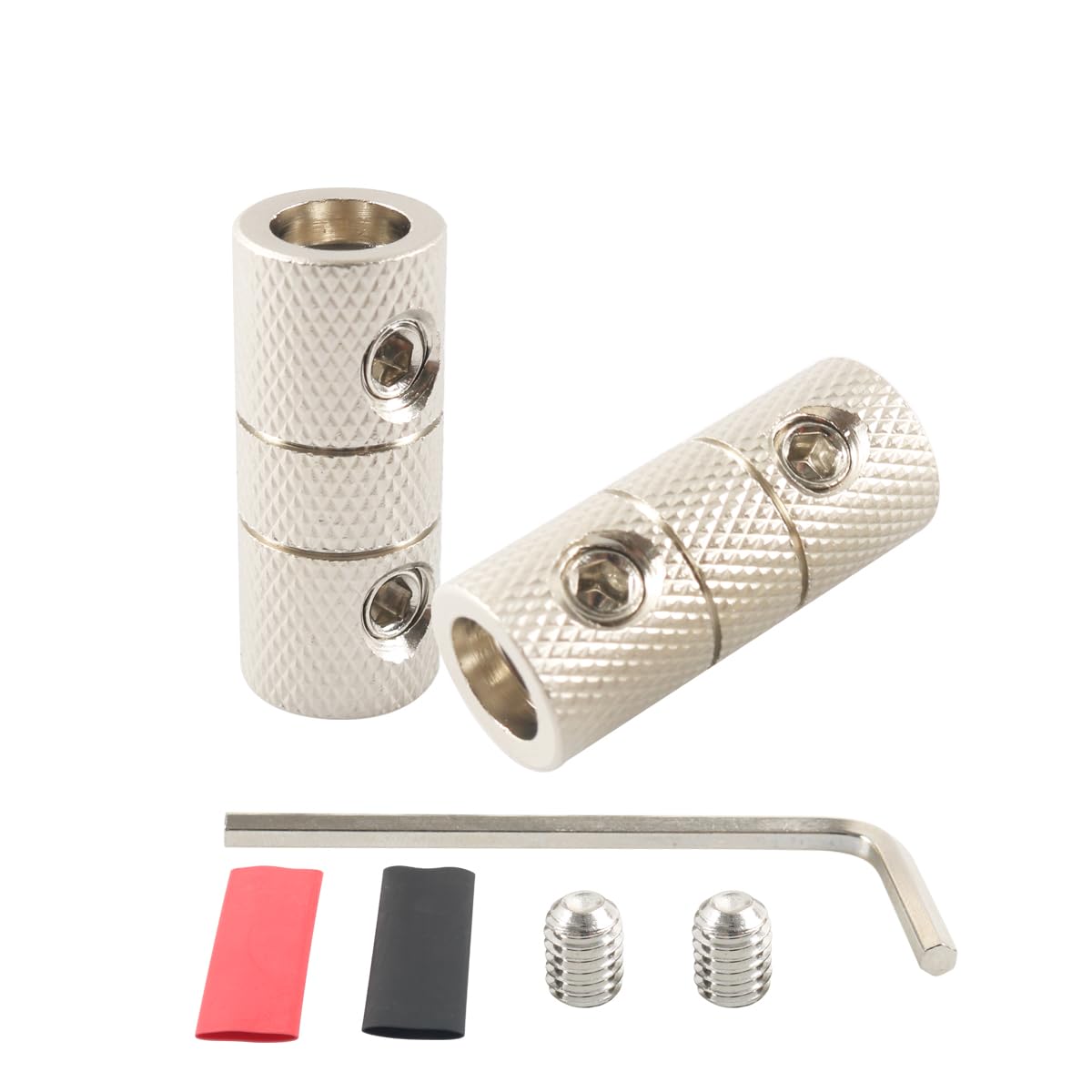 6 Gauge Butt Splice Connector 6AWG Wire Butt Splices 2PCS with Dual Wall Heat Shrink Tube