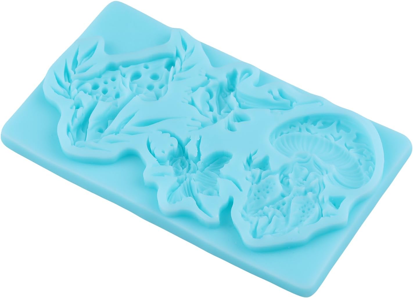 Mushroom Silicone Mold Mushroom Girl Beetle Frog Fondant Chocolate Molds for Cake Decorating Cupcake Topper Candy Gum Paste Polymer Clay image 4