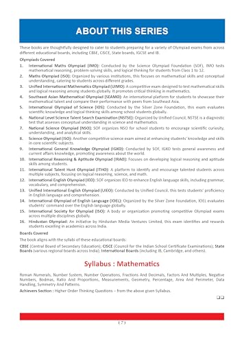 Image of One For All Olympiad Chapter-wise Previous Years' Solved Papers, Prep-Guide Class 5 (Set of 6 Books) Maths, English, Science, Reasoning, Cyber & General Knowledge (For 2026 Exam)