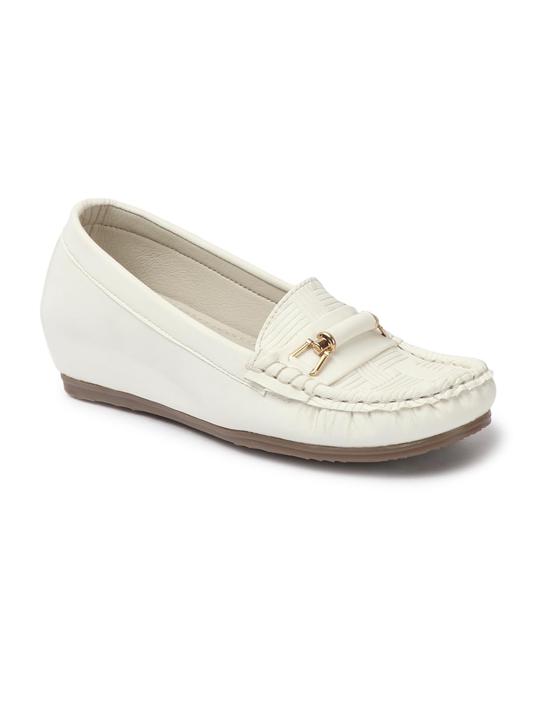 carlton london Women Comfortable and Stylish Flat Square Toe Slip On Fashion Loafer Shoes for Daily,Office, Casual and Formal Use-picture-56