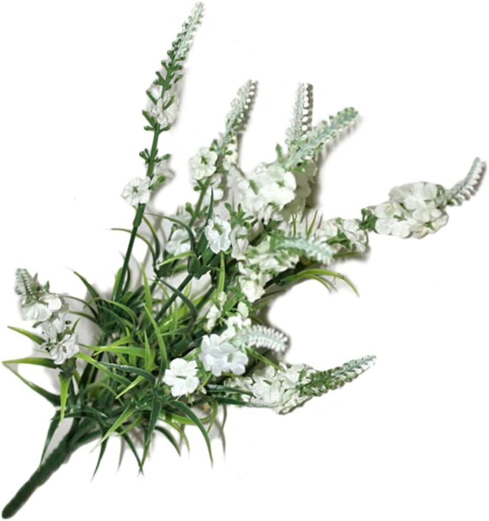 ABOOFAN 10pcs Fake Plants Faux Lavender Stems Artificial Plant Flowers