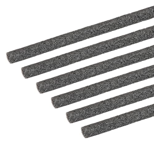 PATIKIL Backer Rod 1/4 Zoll x 1 m 6 Stück Schaumstoff Dichtungskern Fugenfüller Wetterstrip Schaumnudel Für Risse Beton Füllen DIY Basteln (6mm Durchmesser) Schwarz