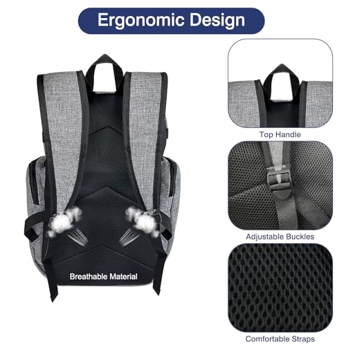 image for WOLT Basketball Backpack, Large Sports Bag with Separate Ball Compartm