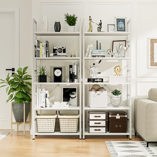 Image of NUMENN Book Shelf for Home Library, Multipurpose Portable Bookshelf, Unbreakable Material (5 Tier)