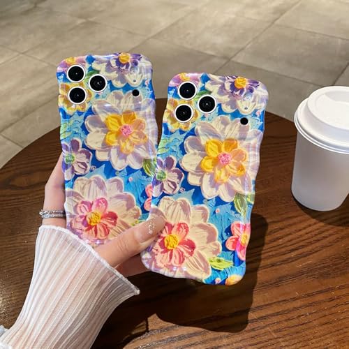 Coque iPhone 11 fleur ondulée pour éviter les chutes et protéger des rayures