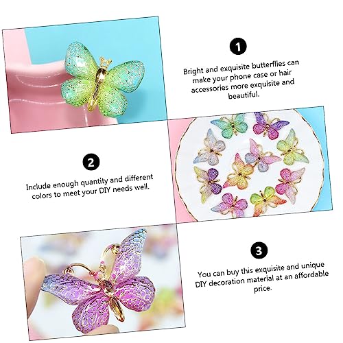 Encantos de resina flatback SHINEOFI, mini accesorios de espalda plana para bricolaje DIY 5