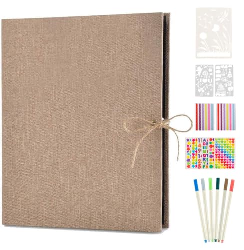 Fotoalbum zum Selbstgestalten, AIOR Schwarze Seiten Fotoalben Scrapbook...