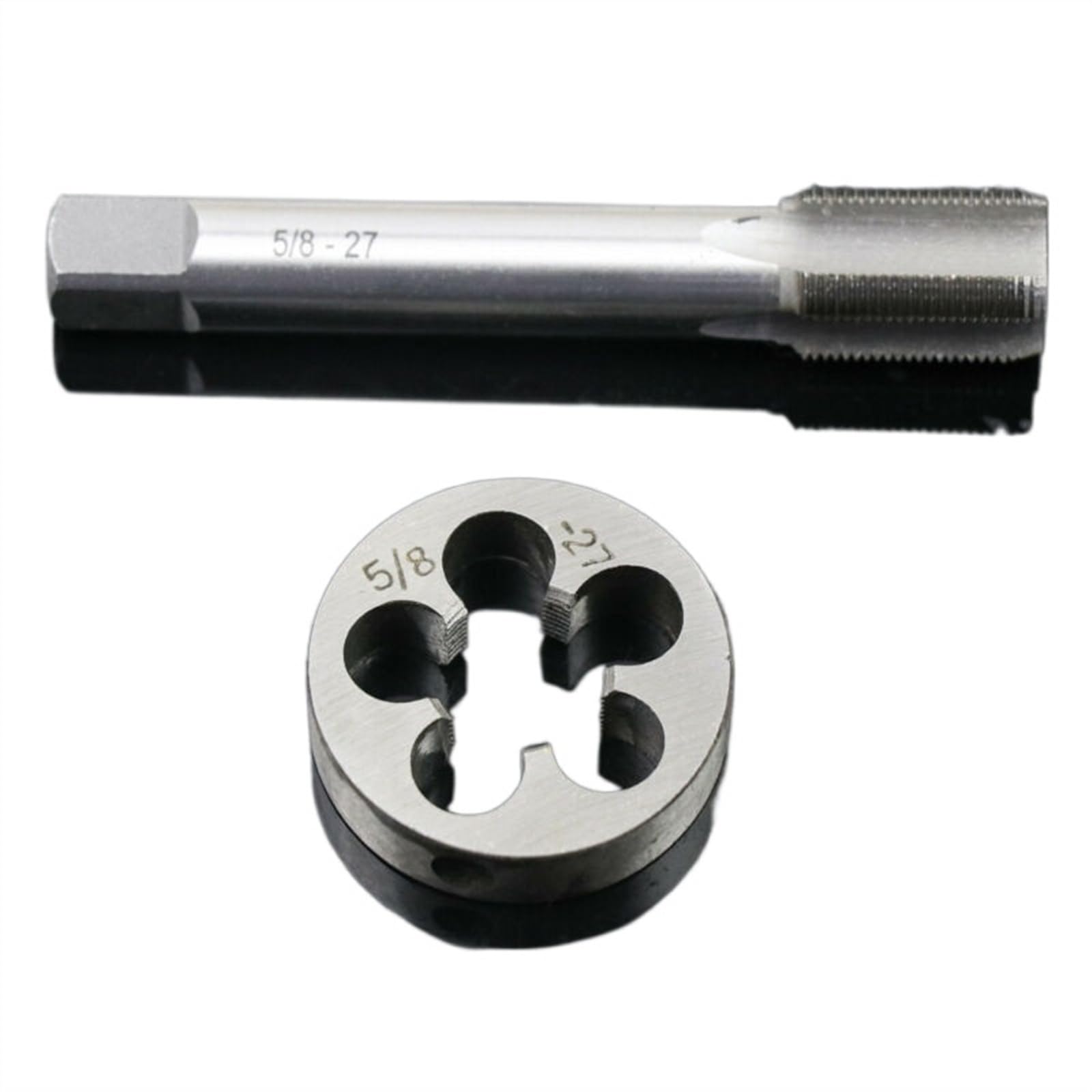 Kit Maschi e filiere con Filettatura Destra 5/8-27 (5/8x27) per estrattori di Viti, Utensili manuali, Parti