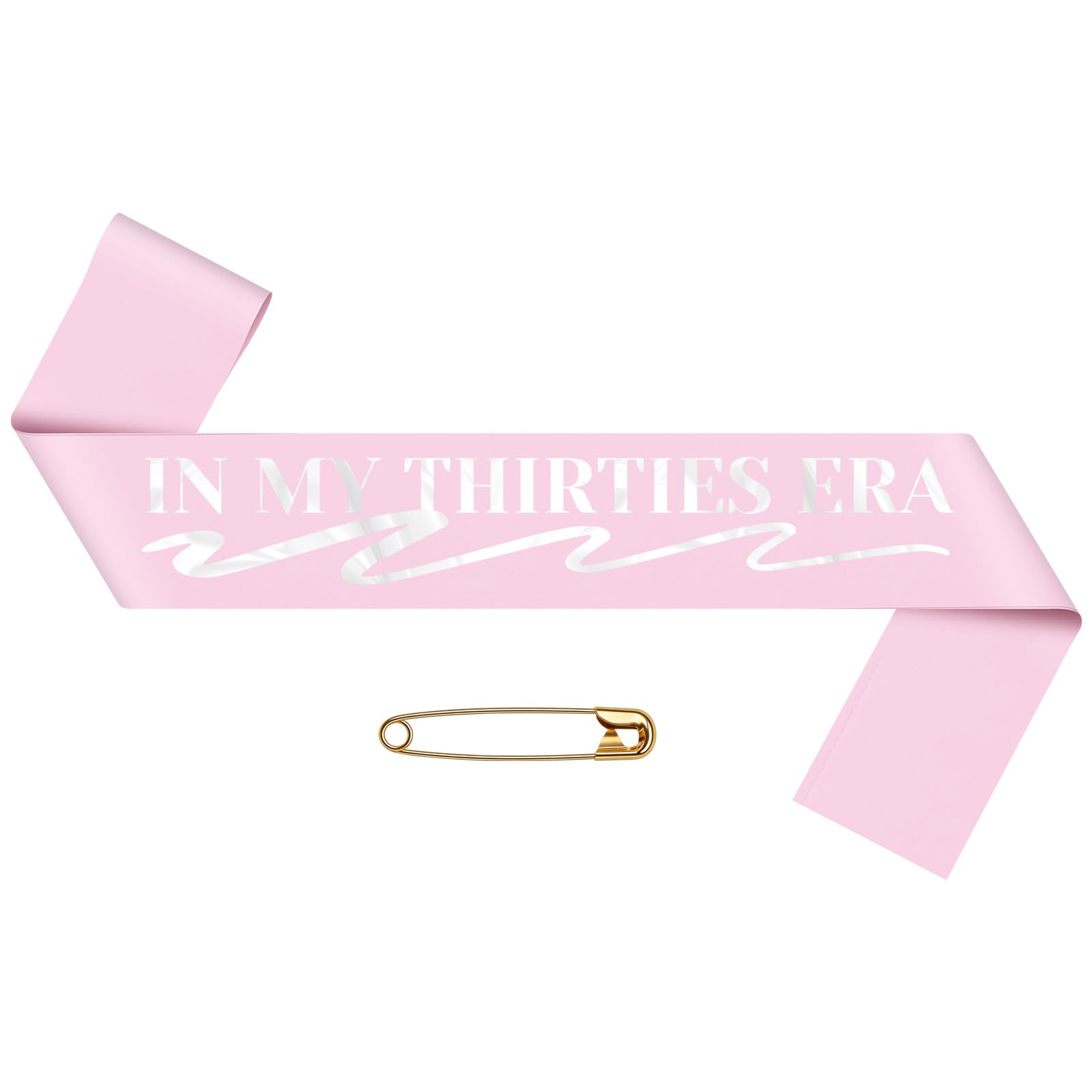 30th Birthday Sash 30th Birthday Decoration for Women Her Women's 30 Birthdays Party Decor Sash 30 Years Old Birthdays Decorations Gifts Party Supplies Accessories Pink Satin Sashes