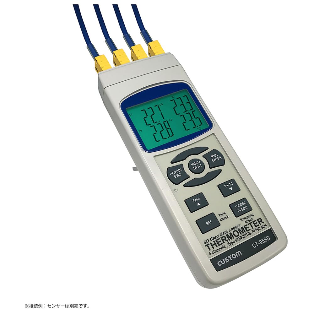 カスタム (CUSTOM) データロガー 4チャンネル温度計 別売K熱電対/別売白金センサー対応 SDカード記録対応 CT-05SD Amazon | カスタム (CUSTOM) データロガー 4チャンネル温度計 別売K