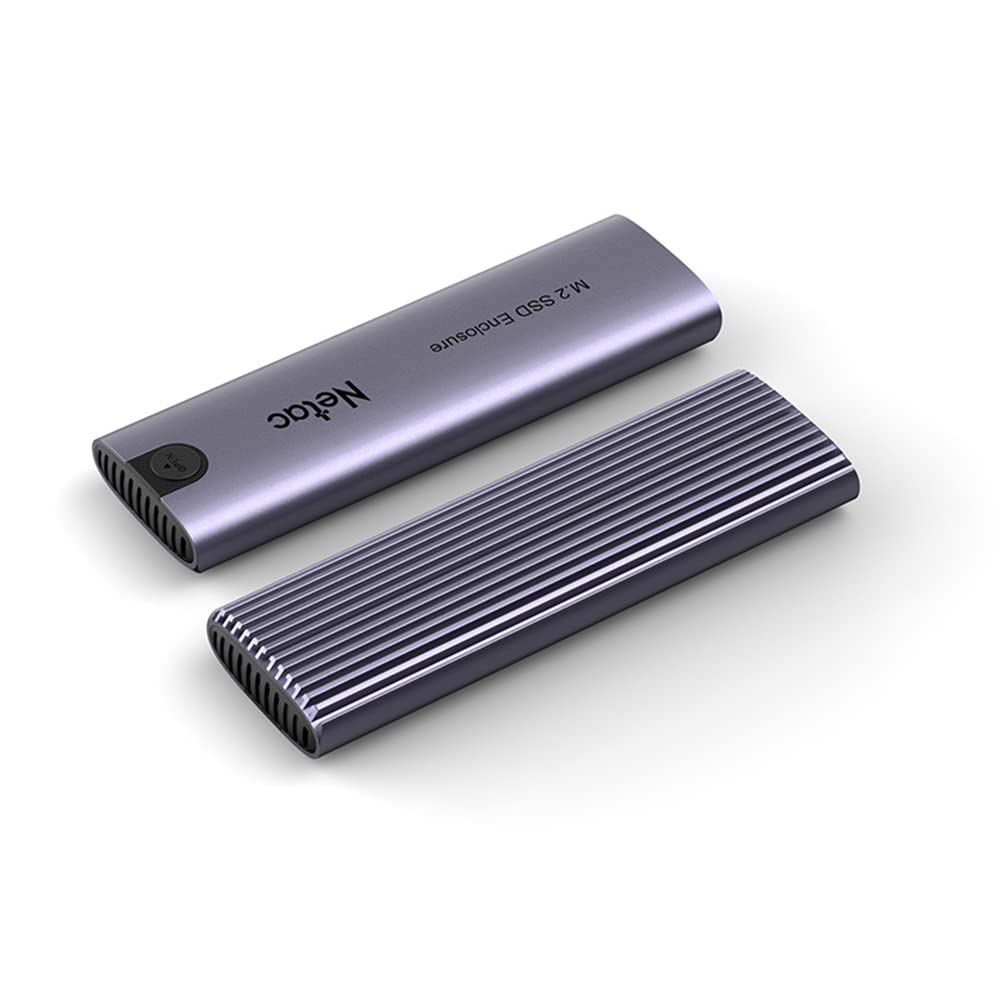 Netac WH51 Aluminiowa obudowa obudowy do M.2 NVMe/SATA, interfejs USB 3.1 Gen2, Kabel USB A+C - C