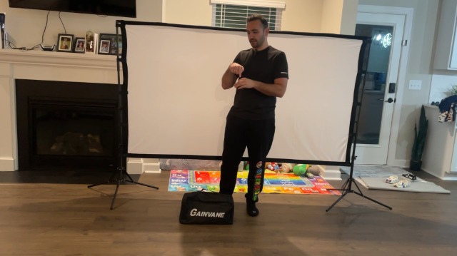 Écran De Projection Portable Pliable 100"-KAL-16:9 HD,double Face