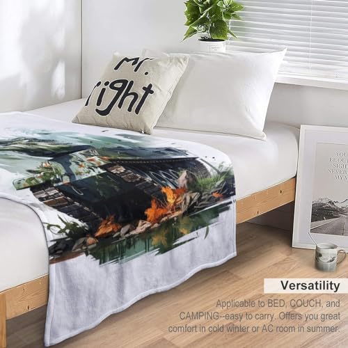 Manta de sofá para el frío manta de franela suave lavable para cama 7