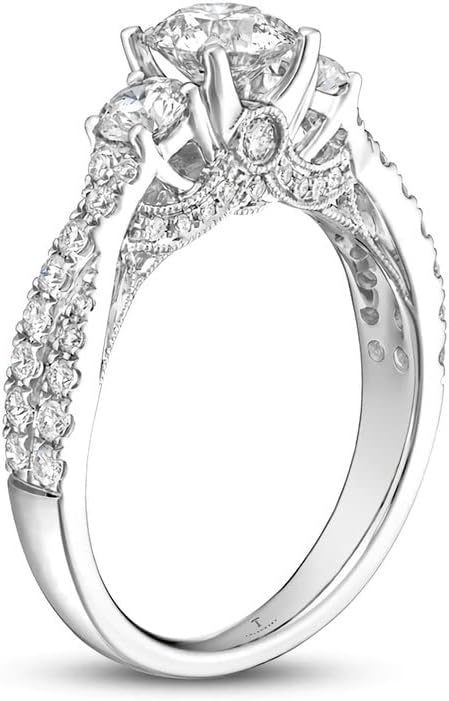 Molioaki 1.54 Carat IGI Certified Lab Grown Diamond Engagement Rings for Women 10K/14K/18K Solid Gold Lab-Created Diamond Ring (D Color, VVS Clarity)