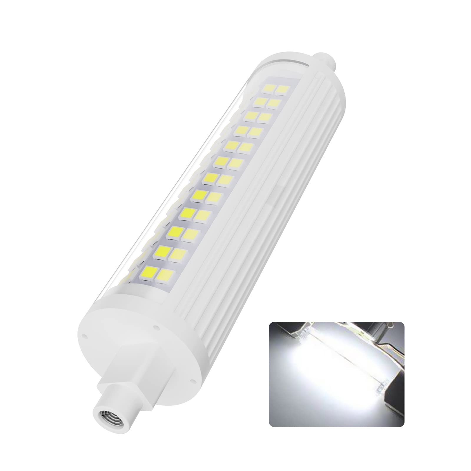 BVCL R7S LED 78mm hightlight bulb, 7W R7S LED lamp replacement for 70W halogen lamps, non-dimmable, 700lm 220V, no flickering (Color : Cool white, Size : 1pcs)