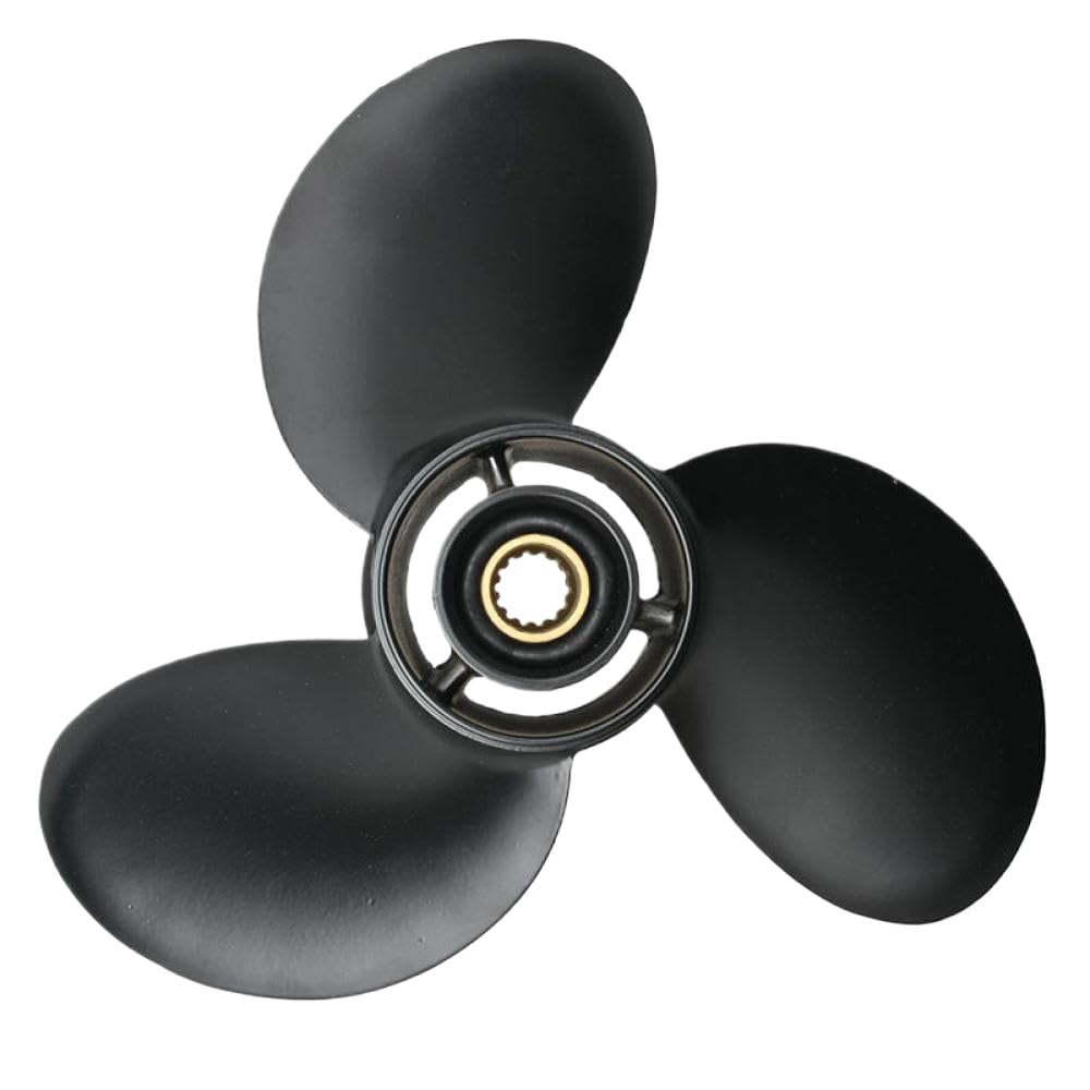 362-64101 Elabora esternamente in Alluminio 14 Spline 9 25x9 Fits Compatibile con Il Motore della Barca da 9 CHP da 9 CHP da 20 CV Sostituisce la Parte OEM per Vari Modelli