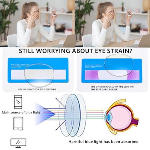 Image of 3 pack Blue Light Blocker Reading Glasses Cat eye Frame Readers Eyeglasses for Women